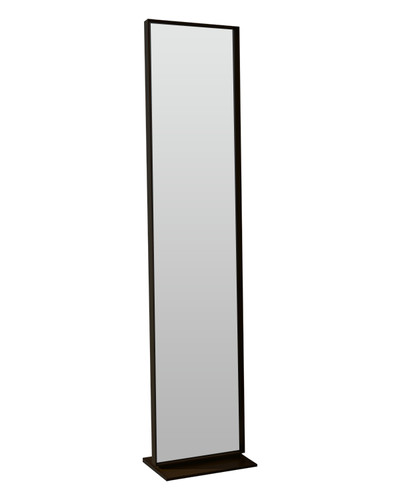 Дизайнерское напольное одностороннее зеркало Glass Memory Ablestar в металлической раме черного цвета